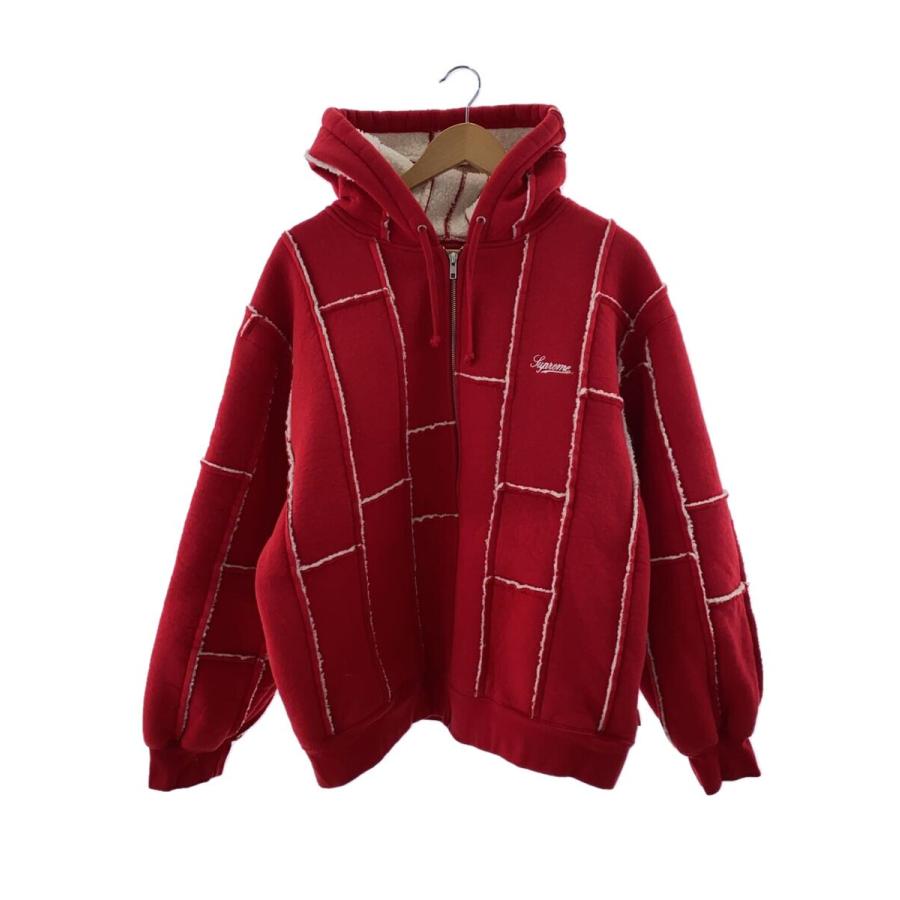 Supreme◇ジップパーカー/L/コットン/RED/23AW Faux Shearling Supreme◇ジップパーカー/L/コットン/RED/23AW Faux Shearling
