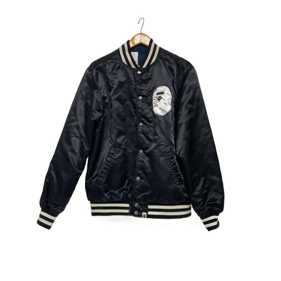 A BATHING APE◇スタジャン/M/--/NVY/無地/001GDI201001H : セカンド