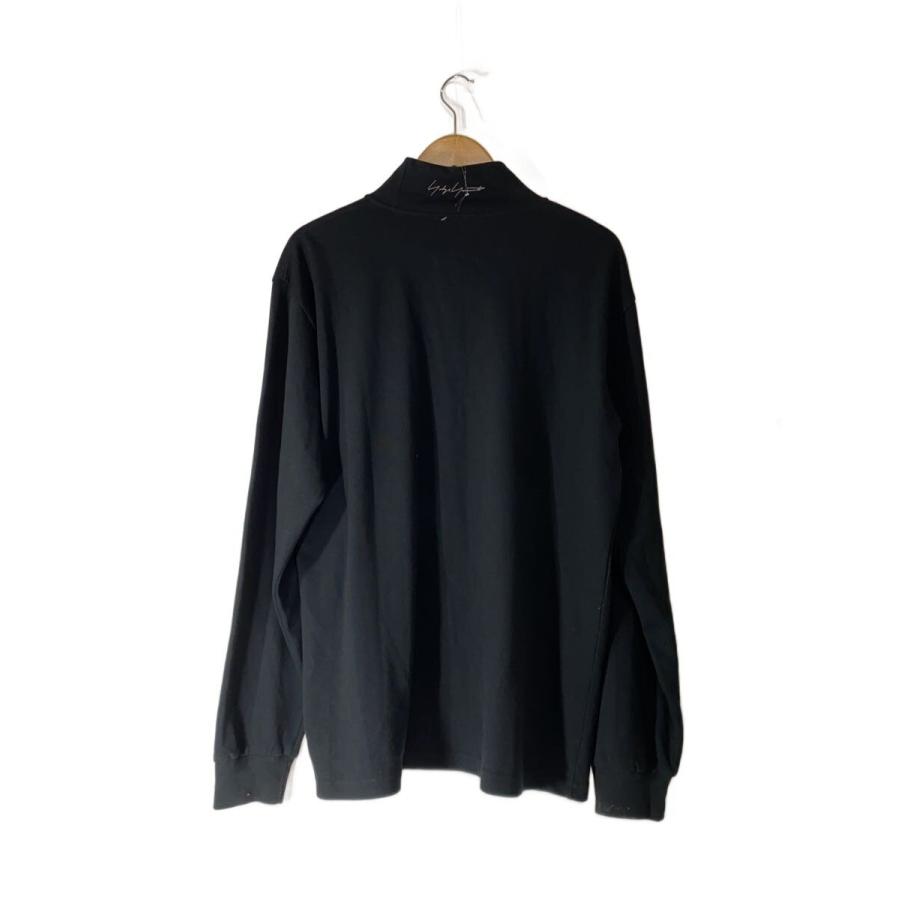 yohji yamamoto POUR HOMME◇長袖Tシャツ/XL/ポリエステル/BLK/HR-T99 