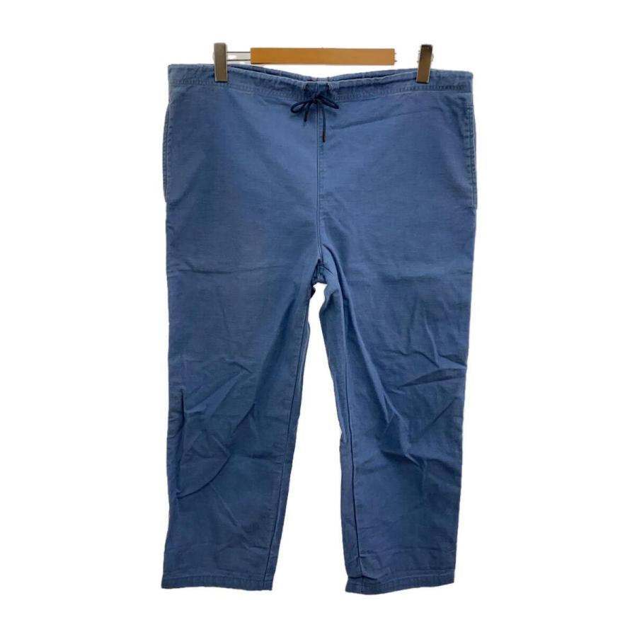 RADIALL◇MONK-WIDE FIT EASY PANTS/L/コットン/IDG/無地/RAD RADIALL◇MONK-WIDE FIT EASY PANTS/L/コットン/IDG/無地/RAD