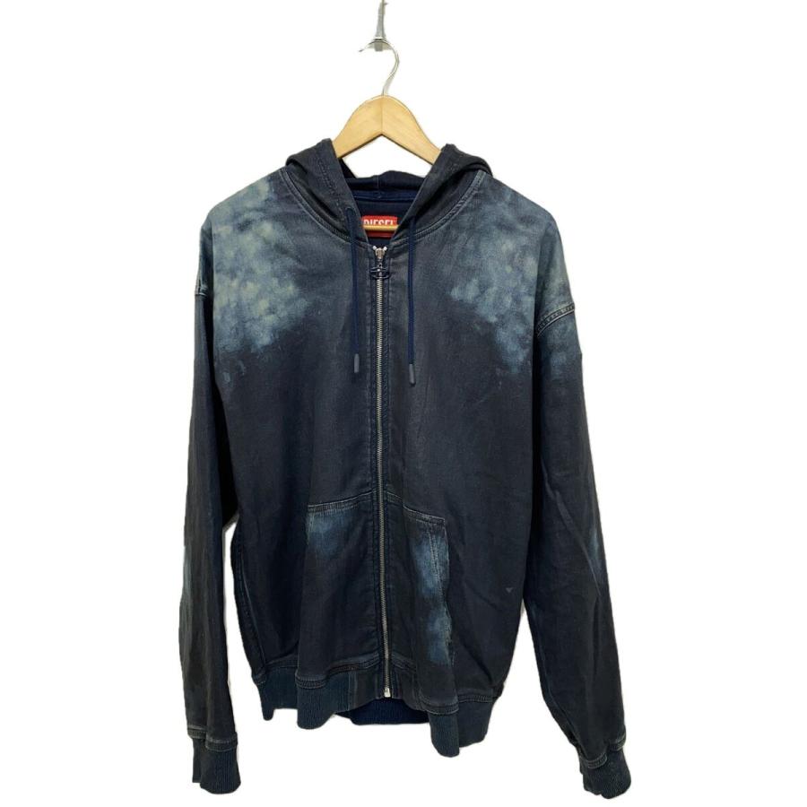 DIESEL◇ジップパーカー/M/コットン/IDG/無地/24SS/D-Gir-S Track D  