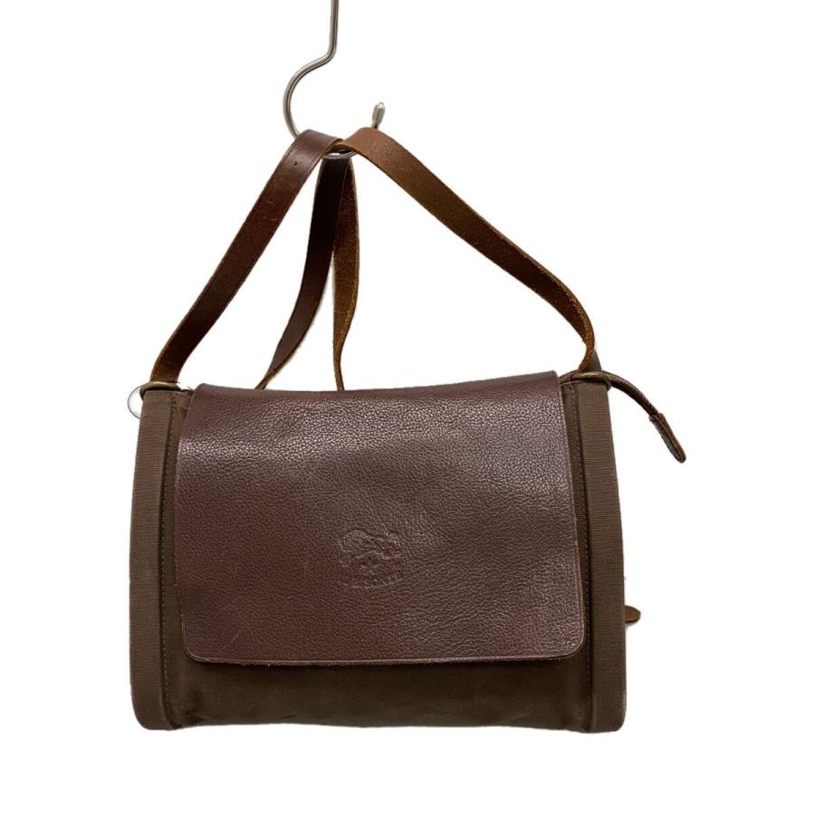 IL BISONTE◇ショルダーバッグ/レザー/BRW : セカンドストリートYahoo