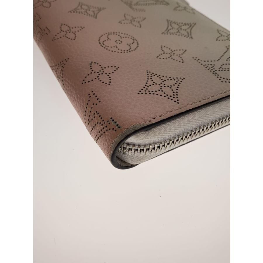 LOUIS VUITTON◇ジッピー・ウォレット_マヒナ_PNK/レザー/PNK