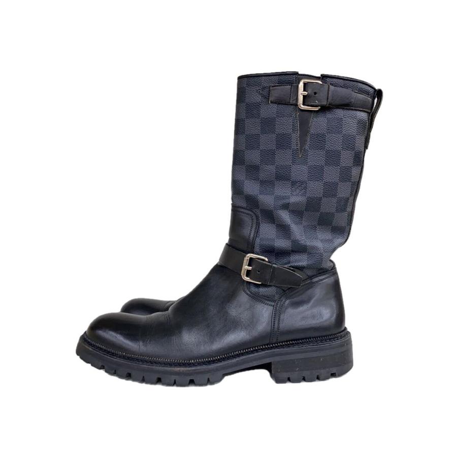 LOUIS VUITTON 黒 エンジニアブーツ LOUIS VUITTON◇エンジニアブーツ/--/BLK/BM 0068/SIZE7 : セカンド