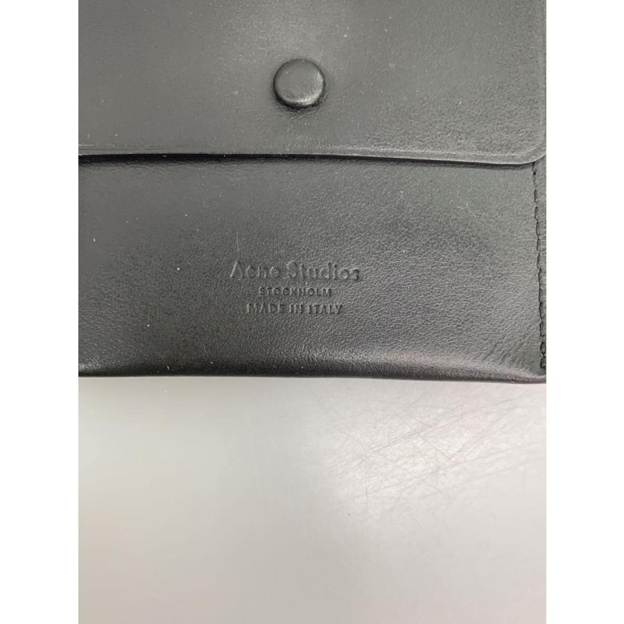 Acne Studios(Acne)◇2つ折り財布/レザー/BLK/無地/レディース/cg0005