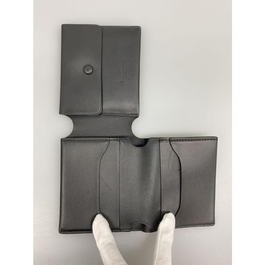 Acne Studios(Acne)◇2つ折り財布/レザー/BLK/無地/レディース/cg0005