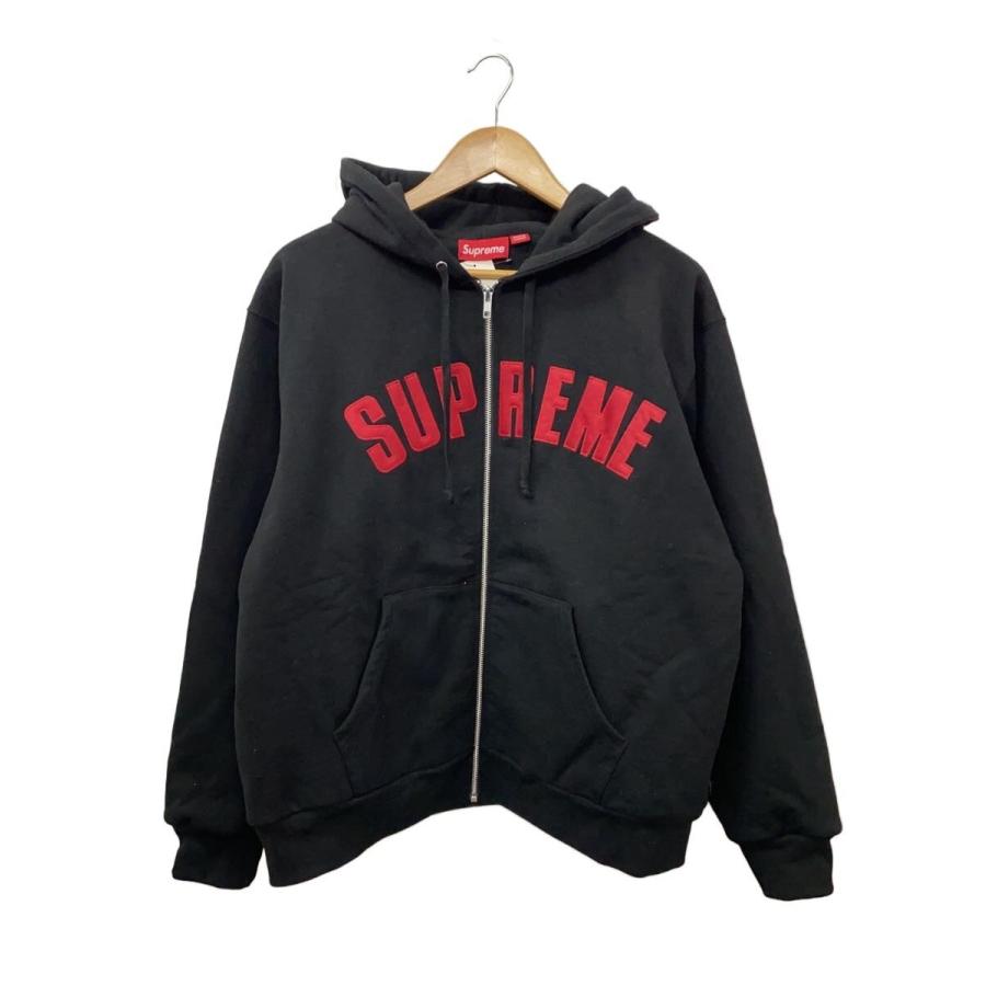 Supreme 黒 フルジップパーカー M Supreme◇ジップパーカー/M/コットン/BLK : セカンドストリートYahoo