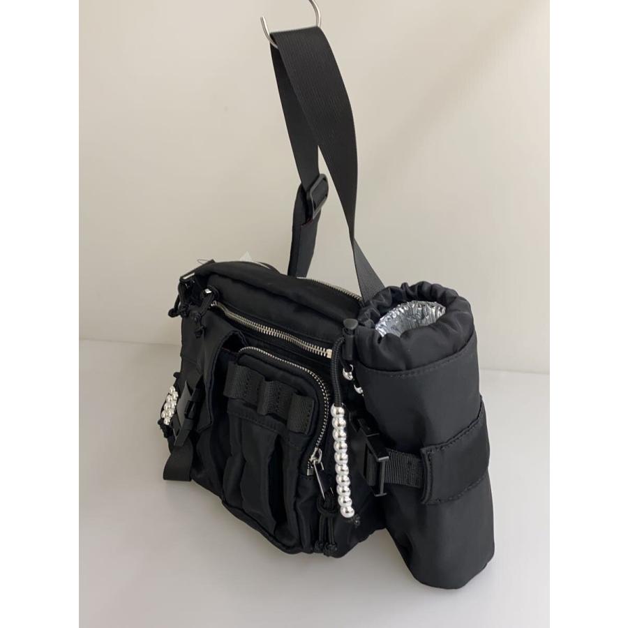 AMERI◇vintage USEFUL MILITALY SQUARE BAG/ショルダーバッグ/--/BLK