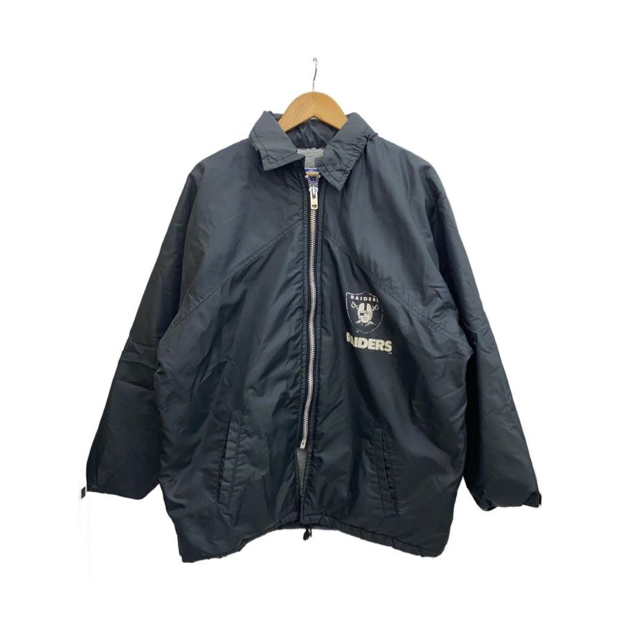 Champion◇スタジャン/M/--/BLK/無地/90s〜/raiders// : セカンド 
