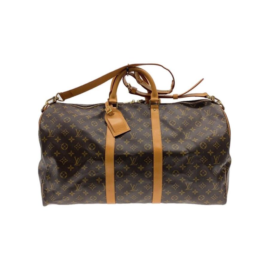 LOUIS VUITTON ルイヴィトン キーポル55 LOUIS VUITTON◇キーポル55_モノグラム・キャンバス_BRW/PVC/BRW