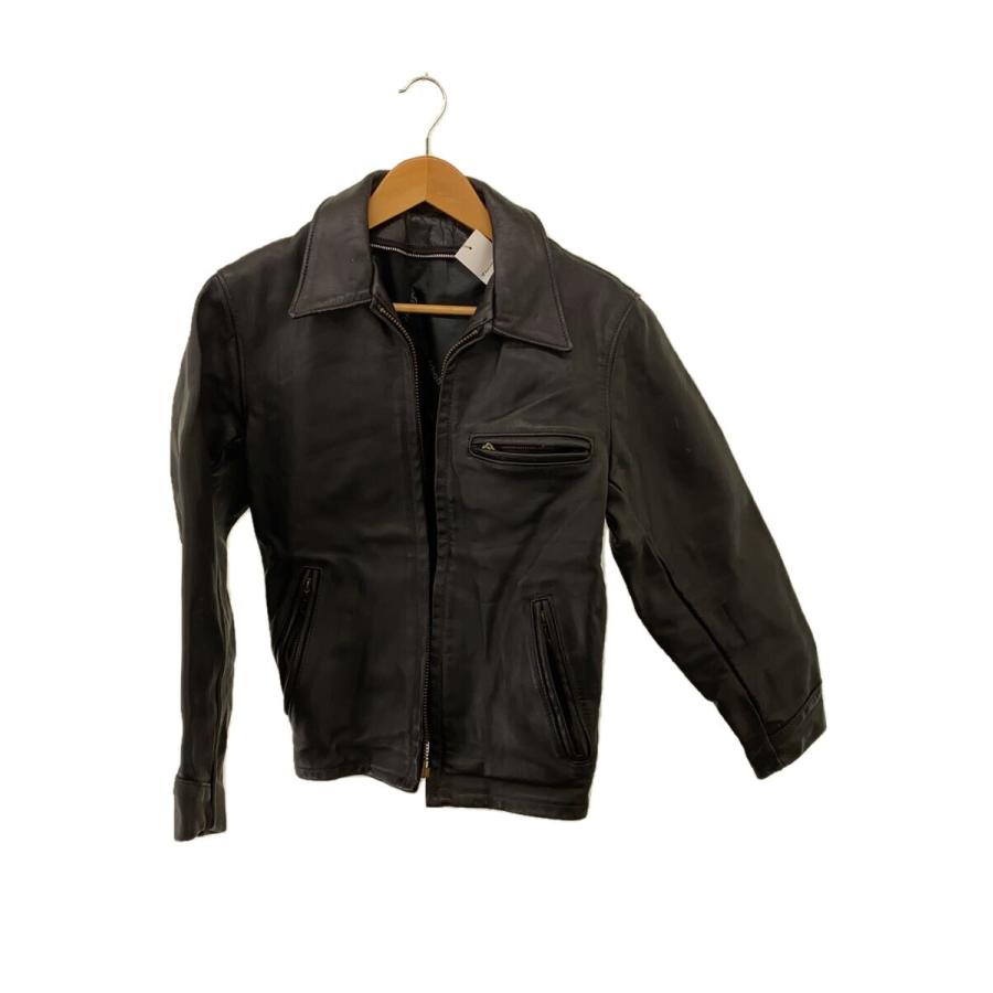 schott AT101 34 トラッカージャケット インナー付 Schott◇トラッカージャケット/レザージャケット・ブルゾン/34/牛革
