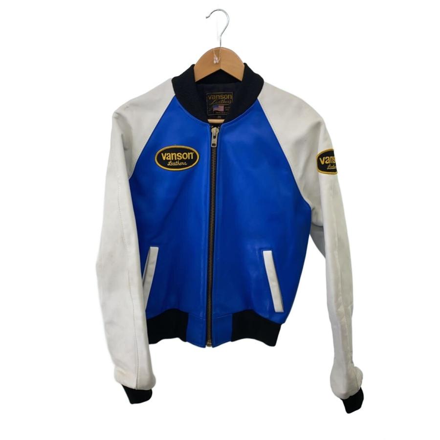 美品 VANSON TJV バンソン チームジャケット 40 Lサイズ 黒白 楽天市場】【クーポン配布中】バンソン VANSON TJ チームジャケット