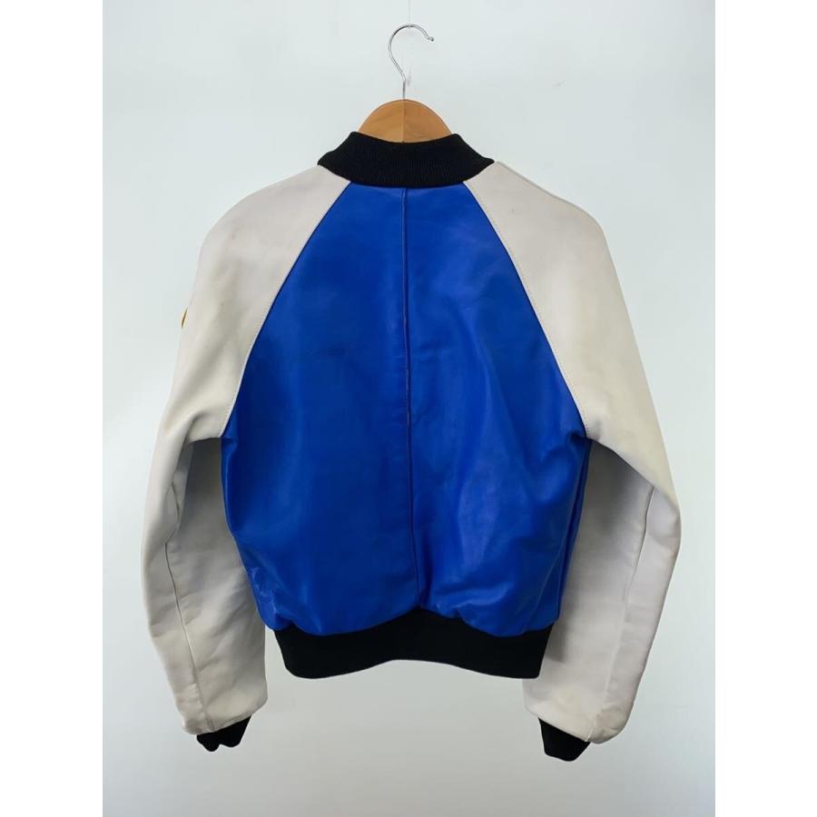 VANSON レザージャケット ツートーン USA製 TJV VANSON◇TJV/チームジャケット/レザージャケット・ブルゾン/34/レザー