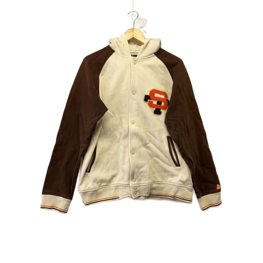 STUSSY◇OLD/90s/スタジャン/L/コットン/BEG/紺タグ : セカンド 
