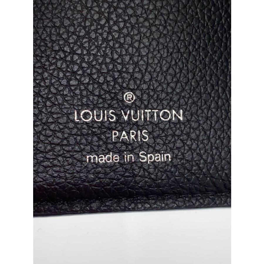 LOUIS VUITTON / ポルト・フォイユ・ロックミニ_BLK/牛革/BLK/メンズ LOUIS VUITTON◇ポルト・フォイユ・ロックミニ_BLK/牛革/BLK/メンズ