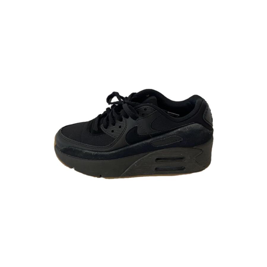 NIKE◇AIR MAX 90 LV8_エアマックス90 LV8/24cm/BLK/コットン  