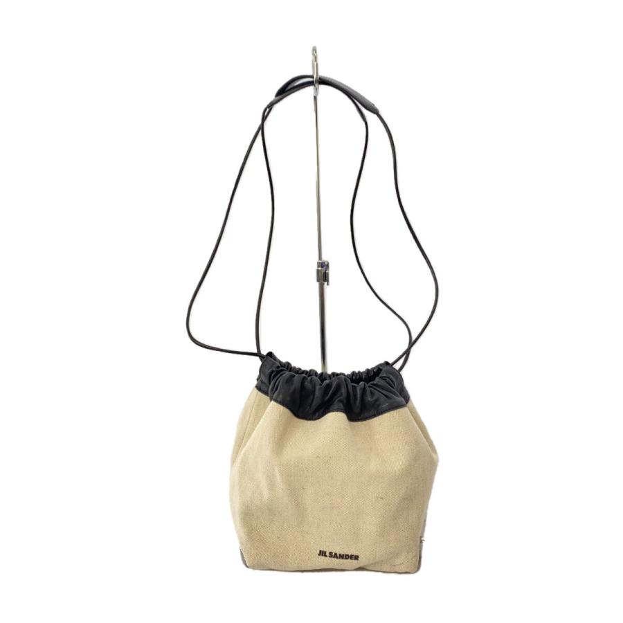 JIL SANDER◇ドローストリング巾着バッグ/ショルダーバッグ/--/BEG 