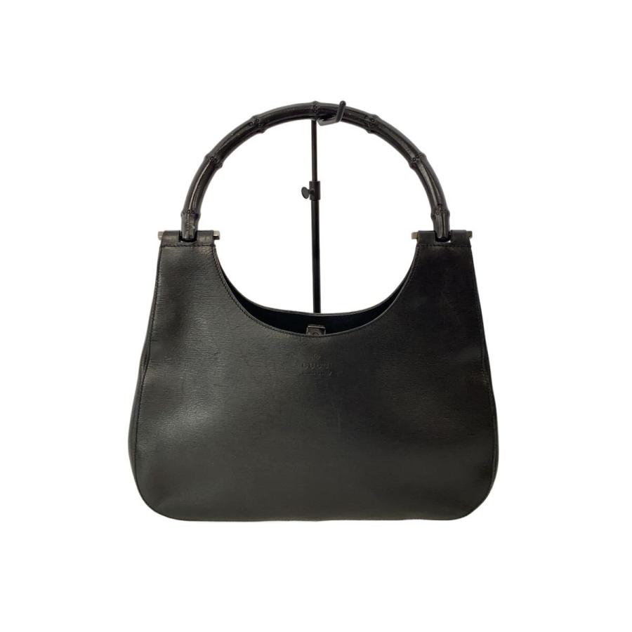 黒 ハンドバッグ グッチ GUCCI◇ハンドバッグ/レザー/BLK/無地 : セカンドストリートYahoo!店