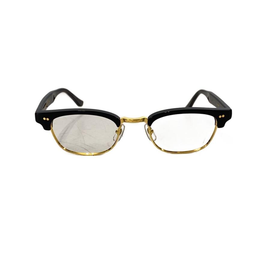 金子眼鏡◇KV-27/VINTAGE/メガネ/ハーフリム/チタン/ブラック/メンズ