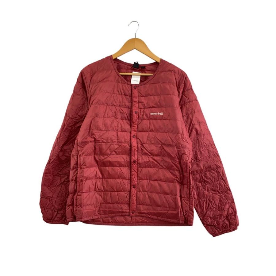 mont-bell◇スペリオダウン ラウンドネックジャケット/L/ナイロン/RED