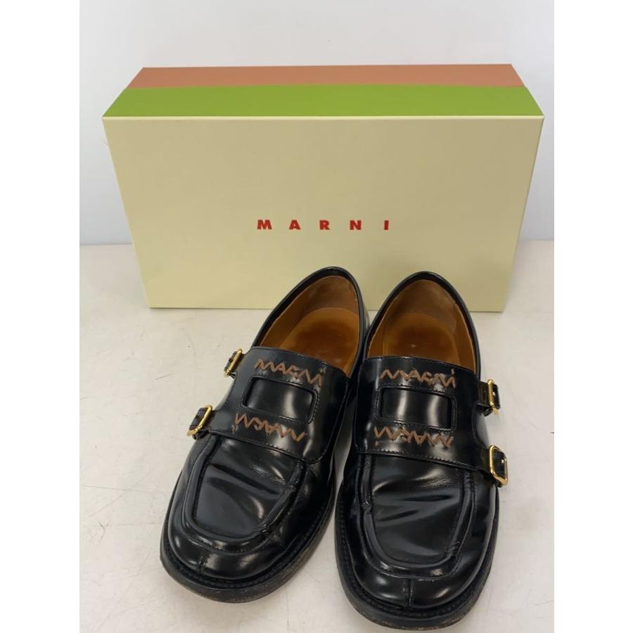 【美品】マルニ ローファー ブラウン ホワイト イエロー レザー 37 MARNI◇ローファー/37/BLK/レザー/MOMS006002 : セカンドストリート