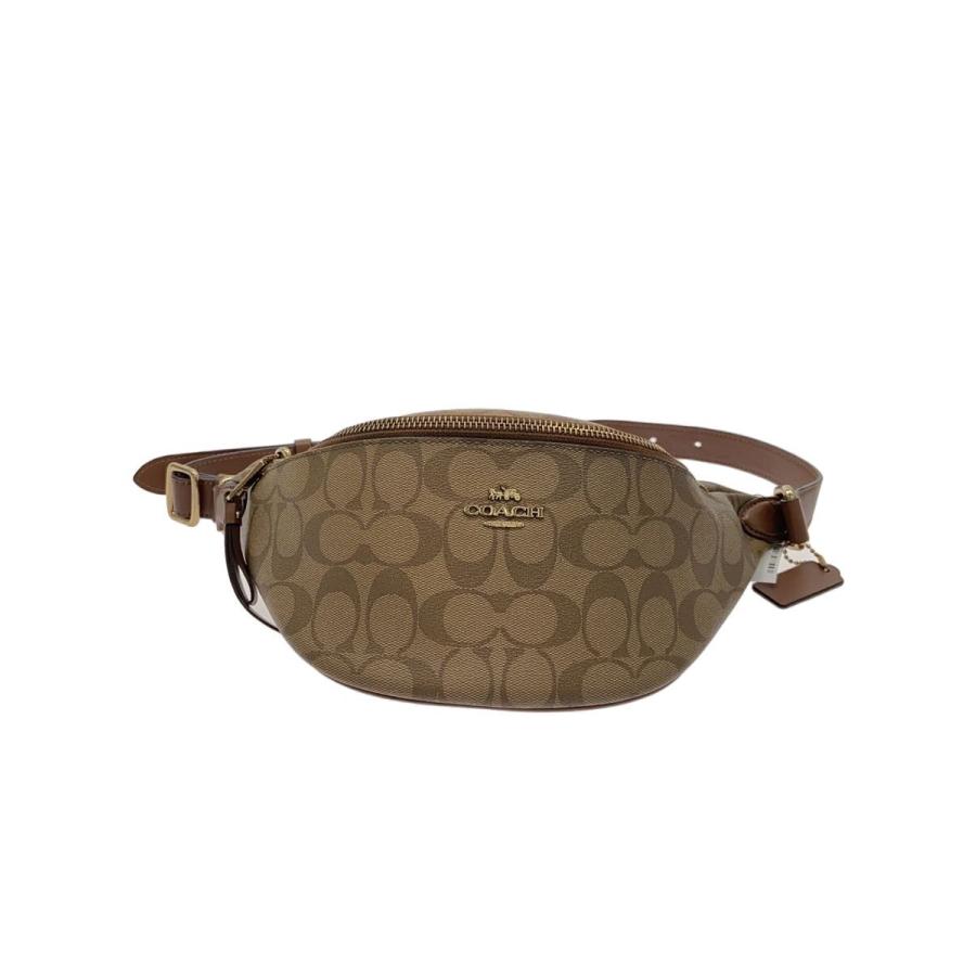 COACH コーチ ウエストポーチ シグネチャー ベージュ COACH◇ウエストバッグ_シグネチャー_ベージュ/--/BRW// : セカンド
