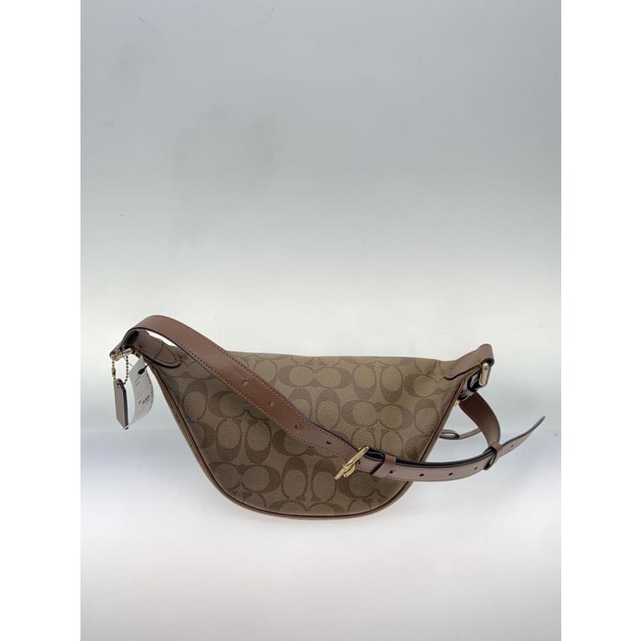 COACH◇ウエストバッグ_シグネチャー_ベージュ/--/BRW// : セカンド