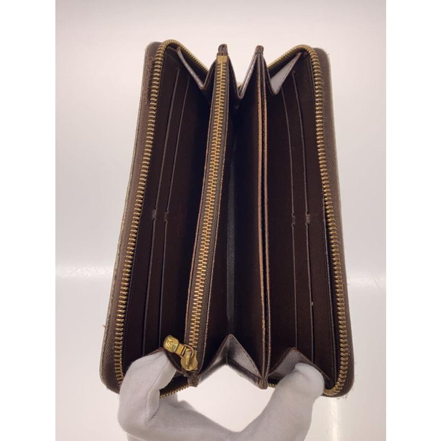 LOUIS VUITTON◇1)ジッピー・ウォレット_ダミエ・エベヌ/PVC/BRW