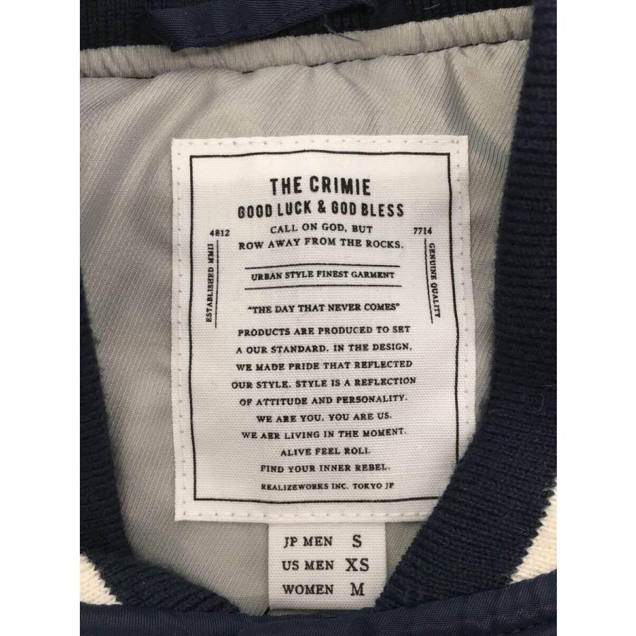 CRIMIE◇CRIMIE/CR1-02L5-JK31/スタジャン/S/ナイロン/NVY : セカンド