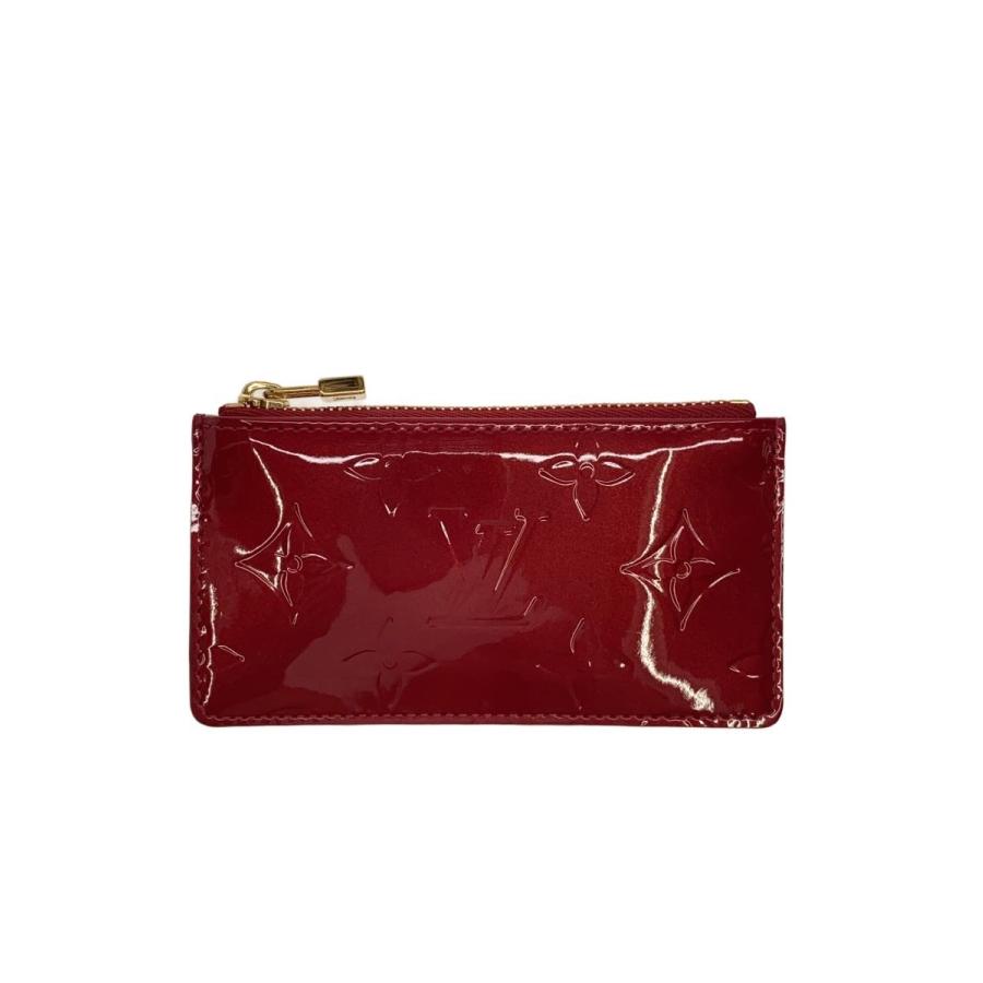 ルイヴィトン ヴェルニ ポシェット クレ ケース 赤 レッド エナメル LOUIS VUITTON◇ポシェット・クレ_モノグラム・ヴェルニ/エナメル/RED
