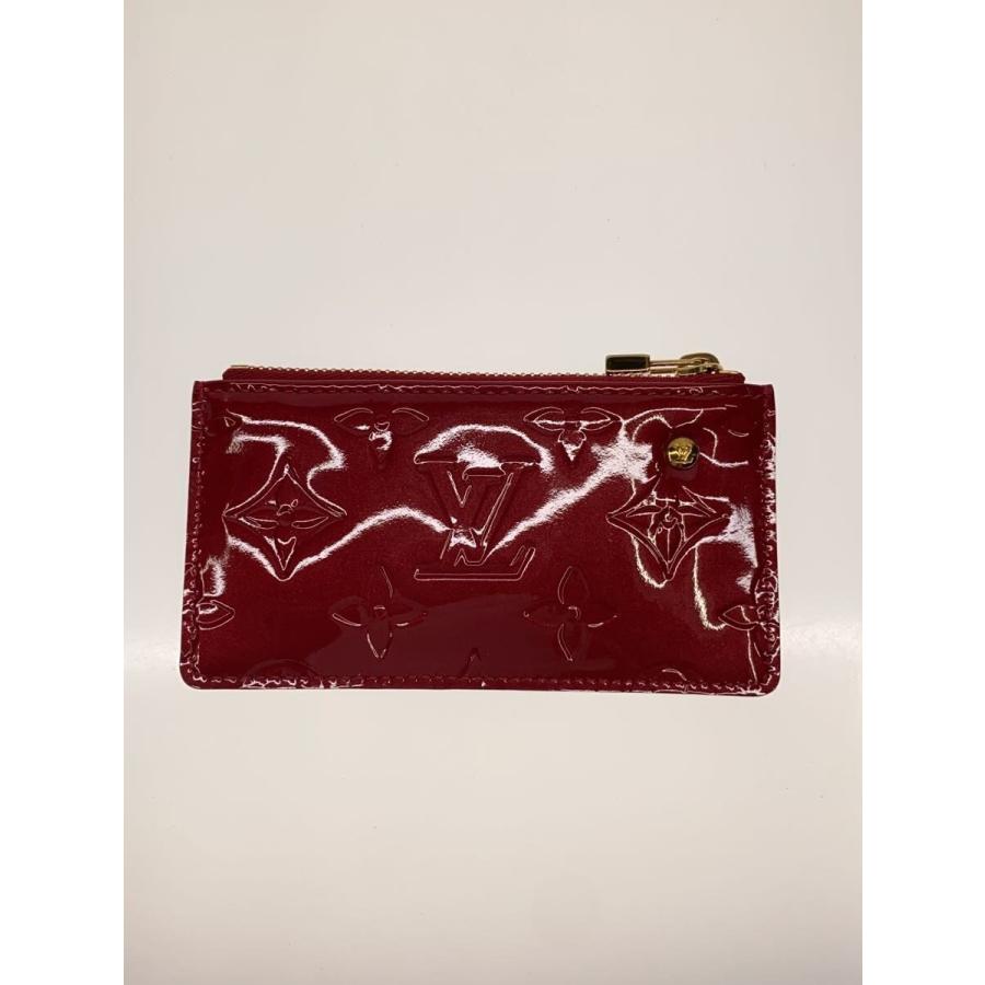 ルイヴィトン ヴェルニ ポシェット クレ ケース 赤 レッド エナメル LOUIS VUITTON◇ポシェット・クレ_モノグラム・ヴェルニ/エナメル/RED