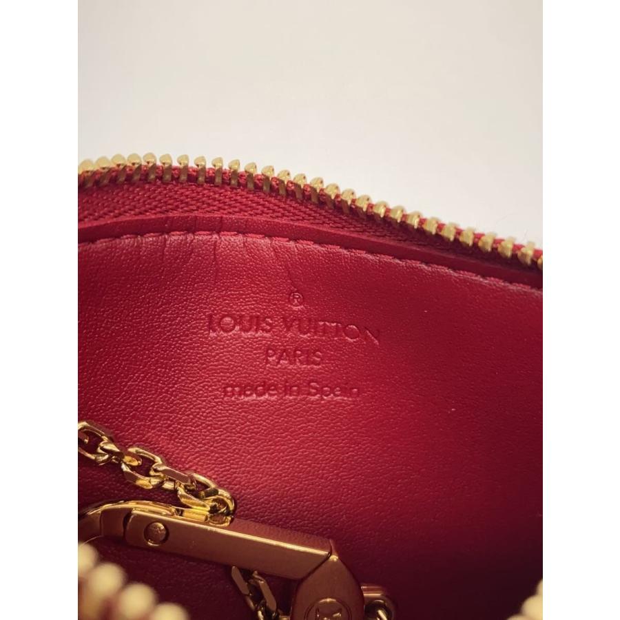 LOUIS VUITTON◇ポシェット・クレ_モノグラム・ヴェルニ/エナメル/RED