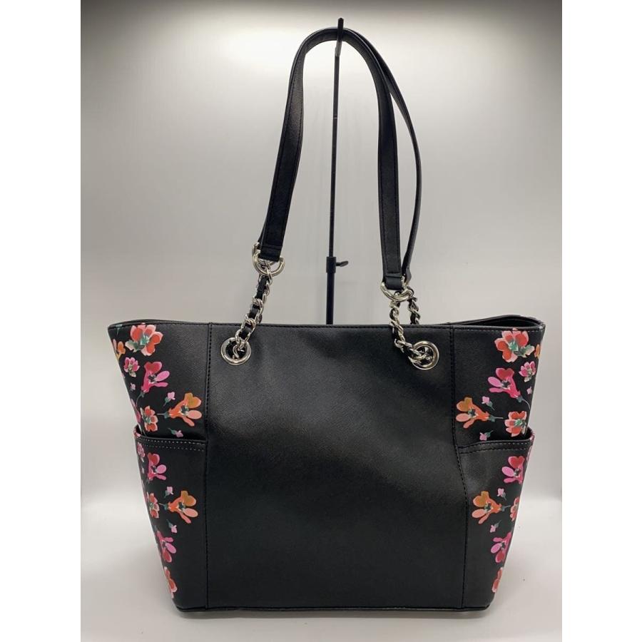 Calvin Klein◇トートバッグ/レザー/BLK/花柄 : セカンドストリート 