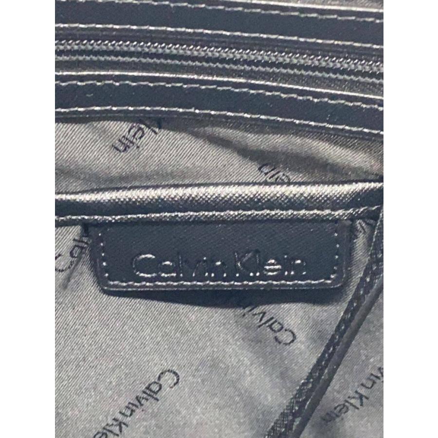 Calvin Klein◇トートバッグ/レザー/BLK/花柄 : セカンドストリート 