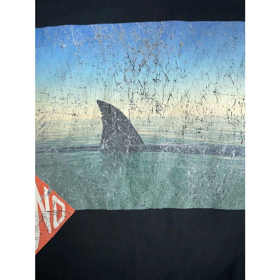 RAF SIMONS◇Tシャツ/XL/コットン/BLK/プリント/151-102A/15SS/SHARK 