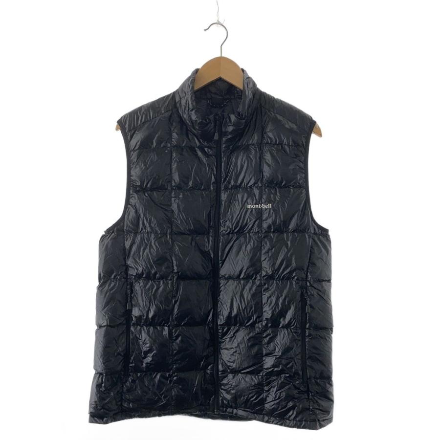mont-bell ブラック ダウン ベスト XL mont-bell◇ダウンベスト/XL/ポリエステル/BLK/無地/1101468
