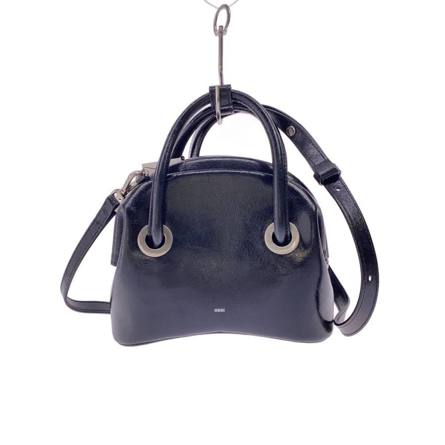 OSOI◇ショルダーバッグ/レザー/BLK/Circle Mini/2way : セカンド