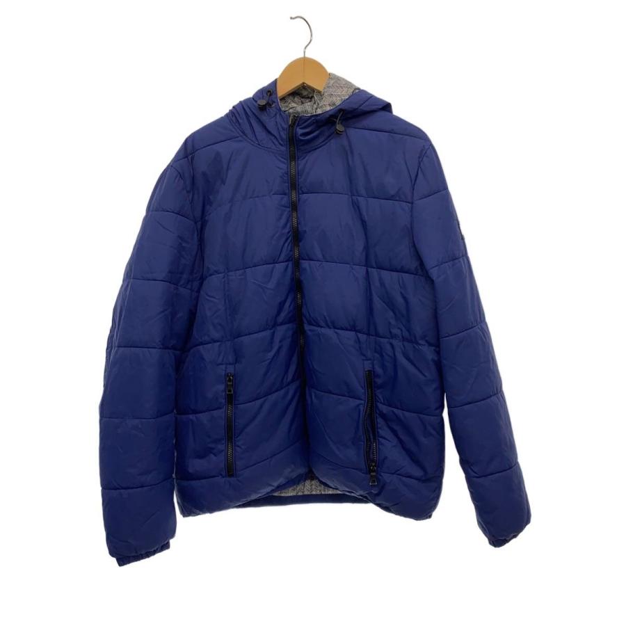 TOMMY HILFIGER◇リバーシブルダウンジャケット/XL/ポリエステル/BLU 