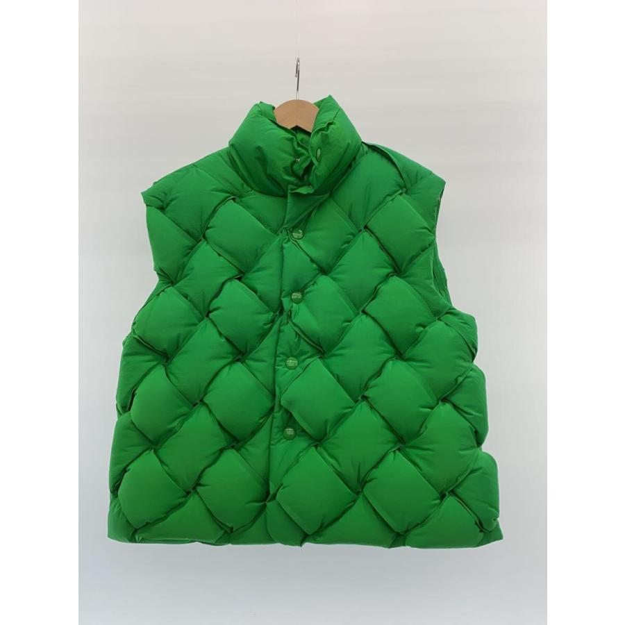 BOTTEGA VENETA◇イントレチャートダウンベスト/M/ナイロン/GRN/699579