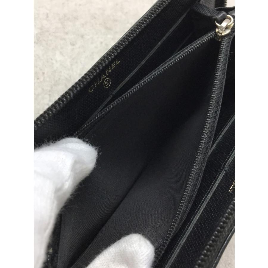 CHANEL◆長財布/レザー/BLK/無地/メンズ｜ssol-shopping｜05