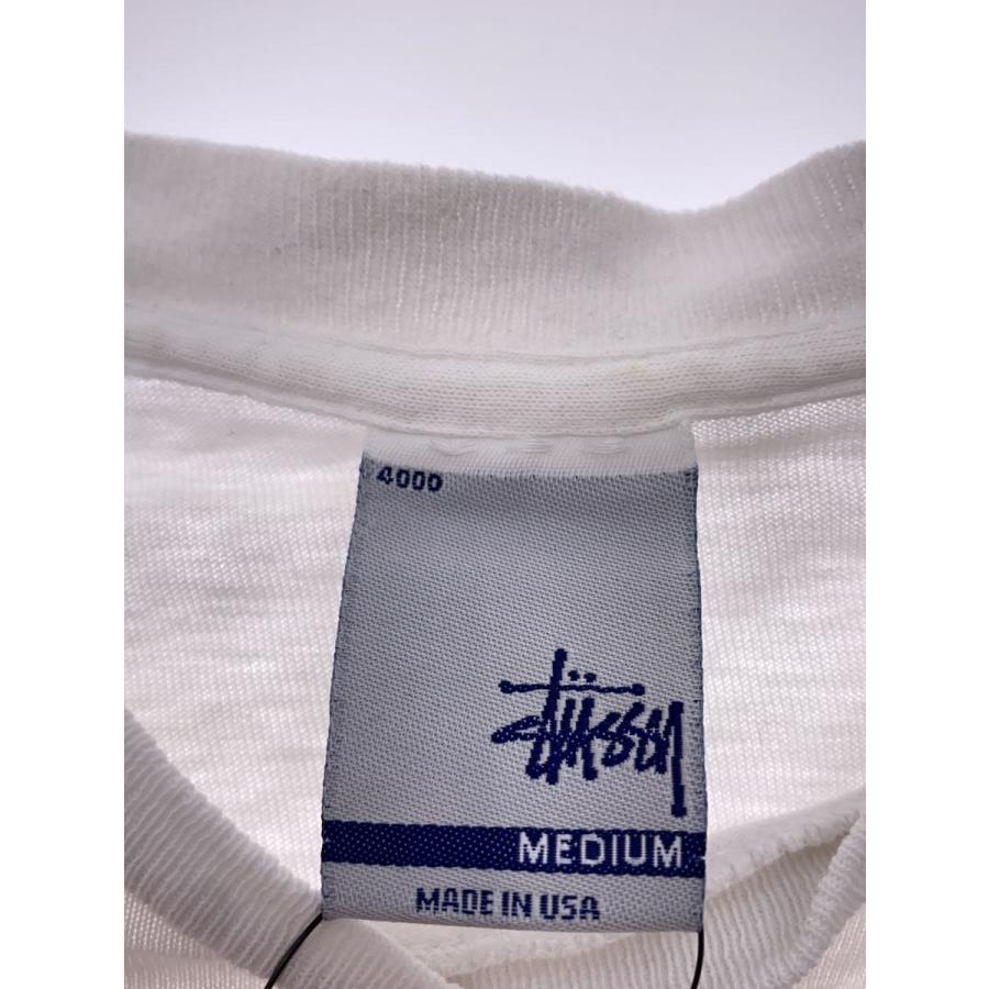 STUSSY◇00s/USA製/Tシャツ/M/コットン/WHT : セカンドストリートYahoo