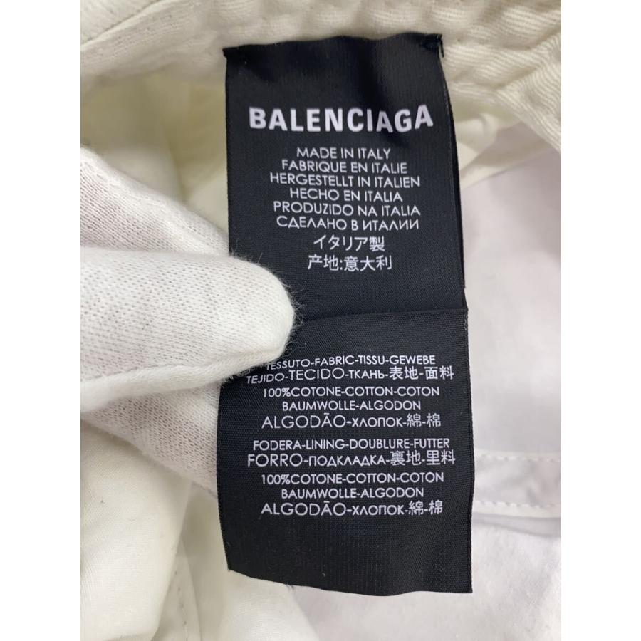 BALENCIAGA◇キャップ/L/コットン/WHT/メンズ/// : セカンドストリート