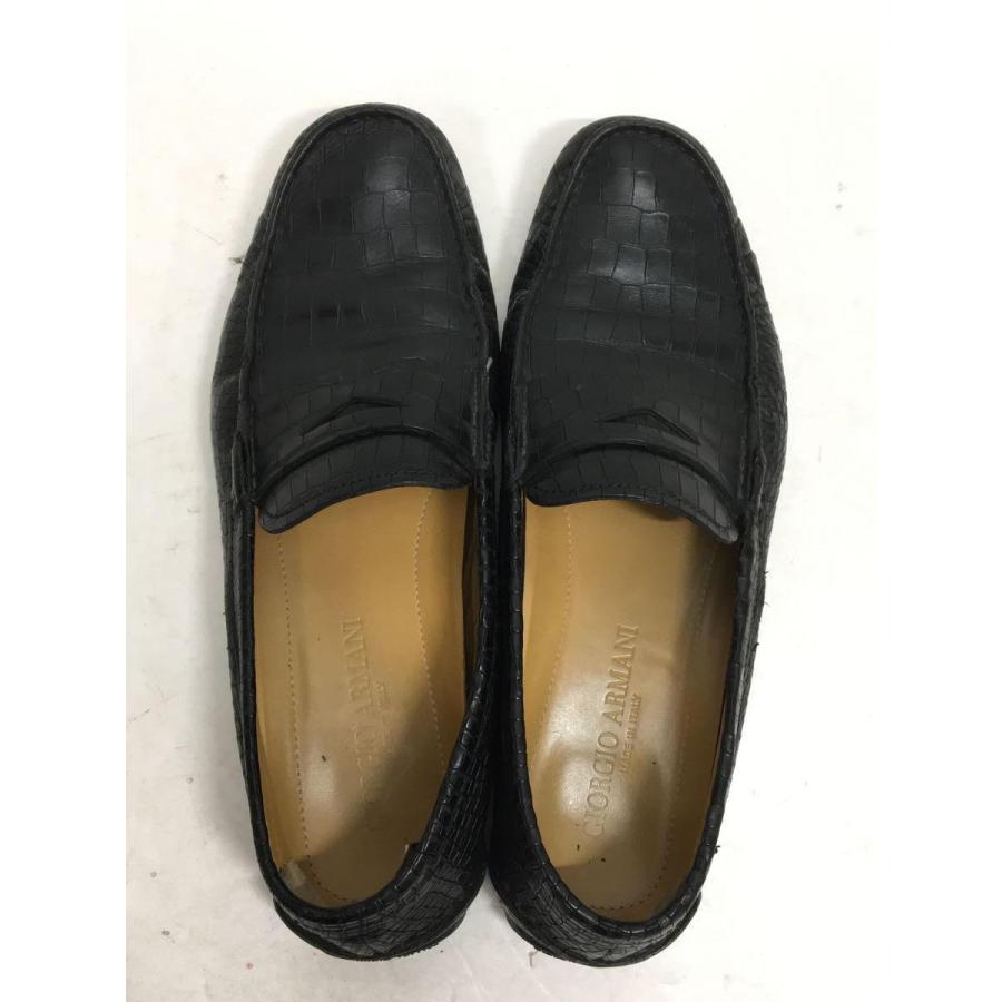 GIORGIO ARMANI◇ローファー/--/BLK/X2B004 : セカンド GIORGIO ARMANI◇ローファー/--/BLK/X2B004 : セカンド
