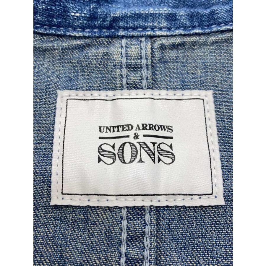 UNITED ARROWS & SONS◇カバーオール/L/コットン/BLU/無地/55252990888