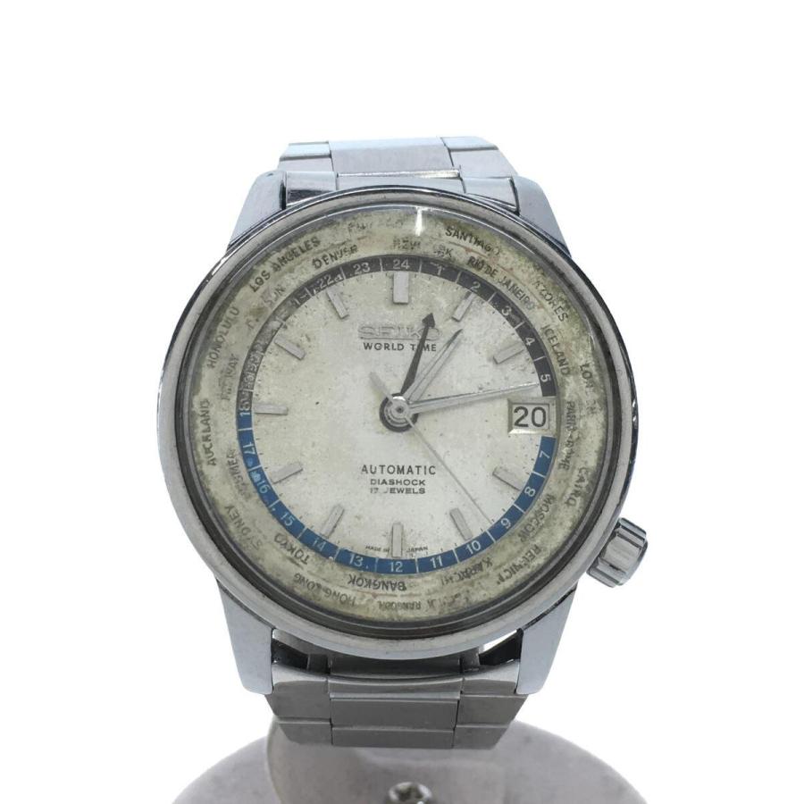 SEIKO◇AUTMATIC/17JEWELS/自動巻腕時計/アナログ/ステンレス/SLV/SLV 