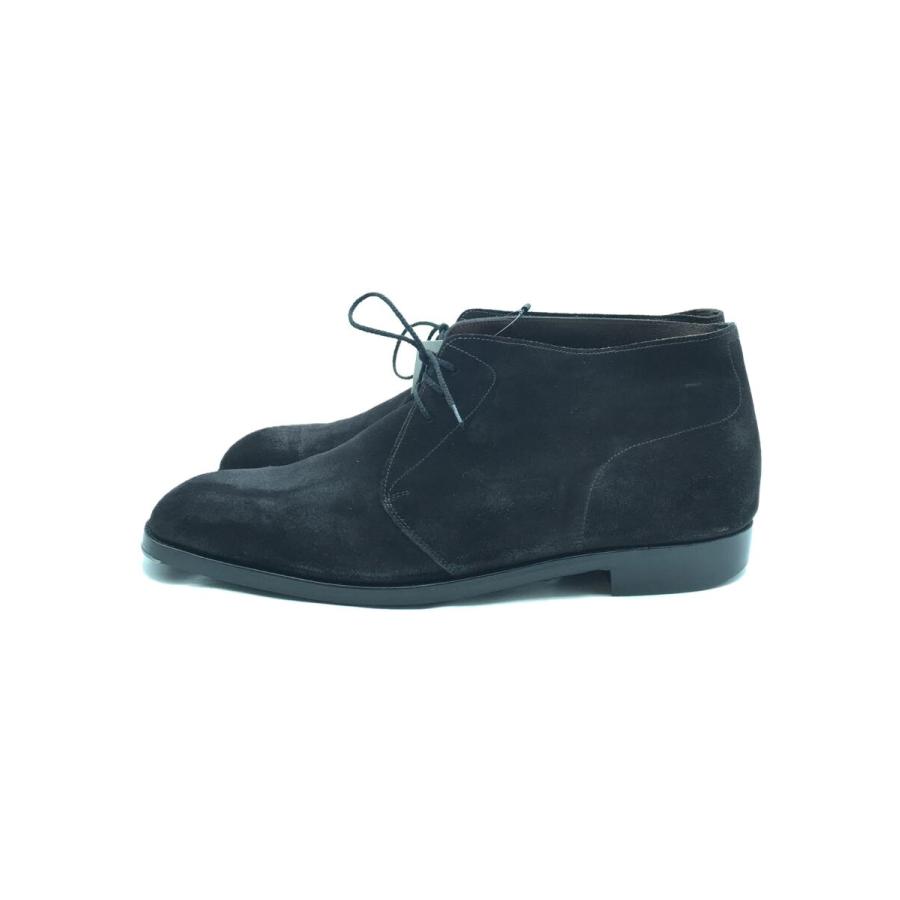 JOHN LOBB◇チャッカブーツ/UK9/BLK/スウェード/Ashurst