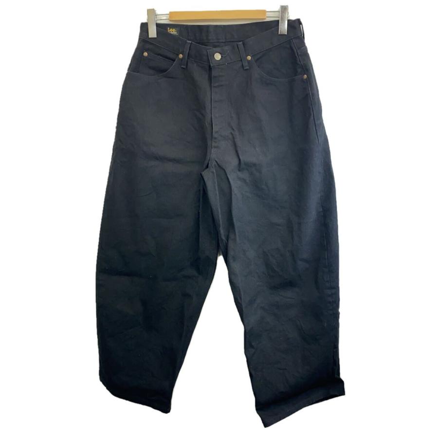 Lee◇ストレートパンツ/L/コットン/BLK/無地/LM4680 : セカンド
