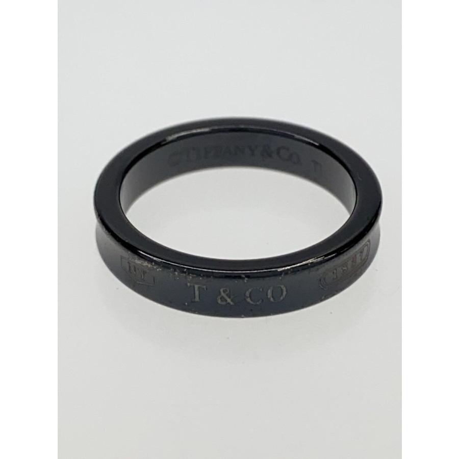 TIFFANY&Co.◇1837ナローリング/チタン/14号/BLK/レディース