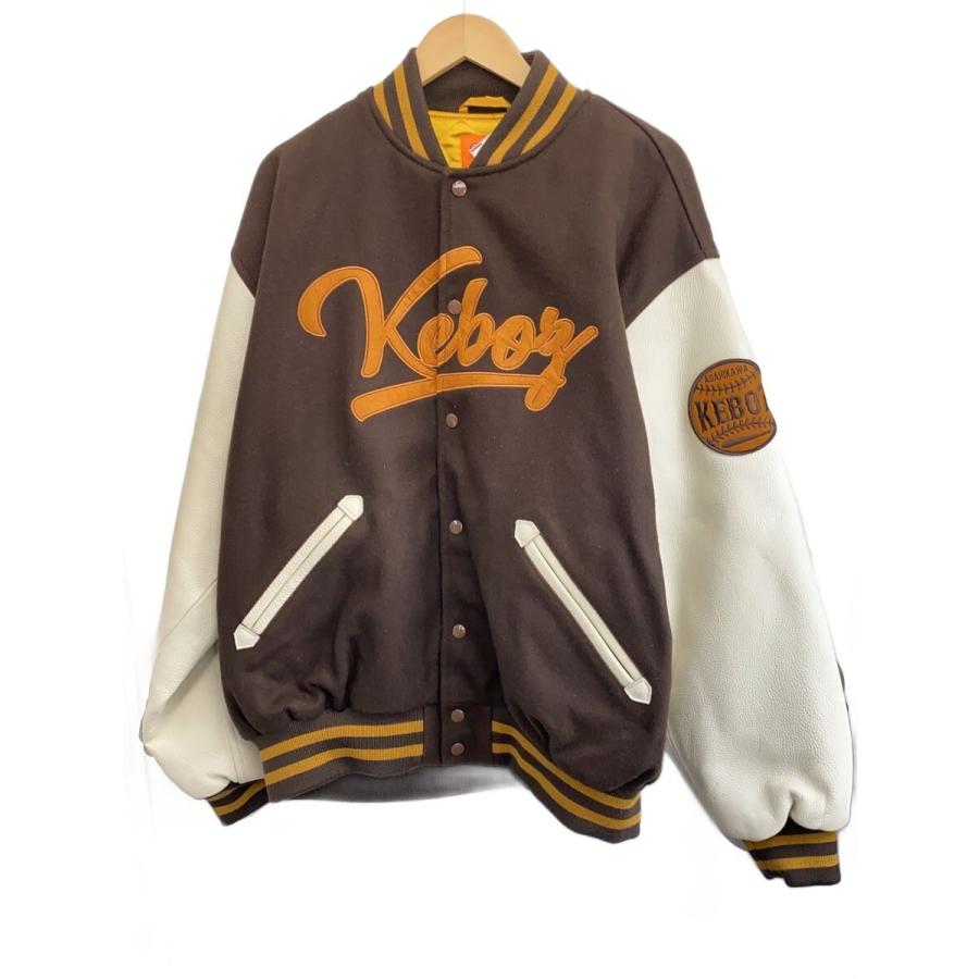 Keboz◇スタジャン/XL/ウール/BRW : セカンドストリートYahoo!店