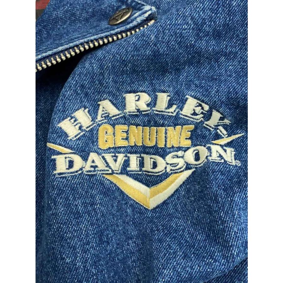 HARLEY DAVIDSON◇ダブルライダースジャケット/L/コットン/NVY